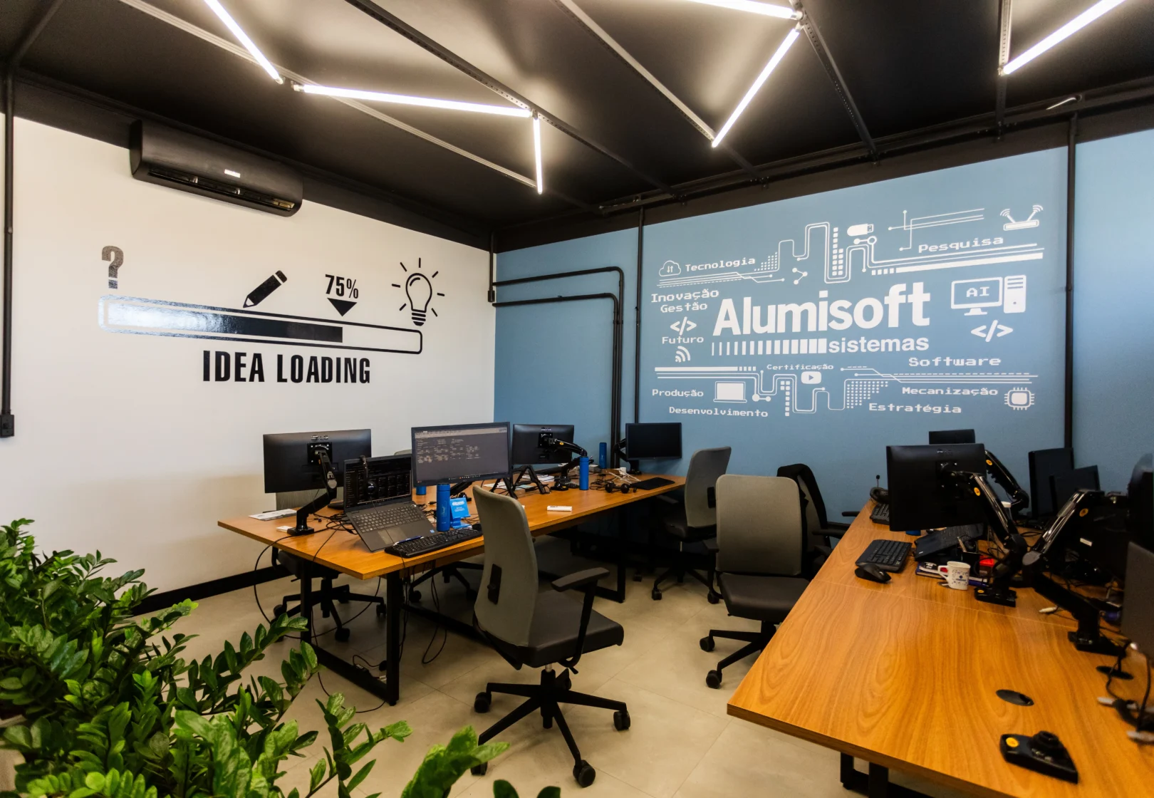 Um espaço que acompanha o crescimento da empresa.